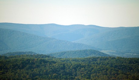 Central Virginia mountains in early summer